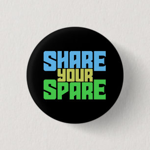 Share Your Spare a Living Kidney Donation 1 Inch Round Button