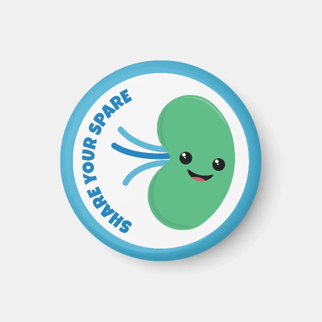 Share your Spare Magnet, Kidney Donation Magnet (Front)
