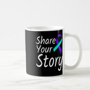 Share Your Story Suicide Prevention Ribbon Awarene Coffee Mug