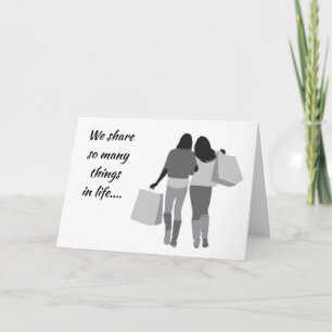 **SHARED BIRTHDAY** WITH MY ***BEST FRIEND*** CARD