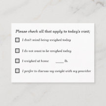 Shared Decision Making for Weigh-Ins