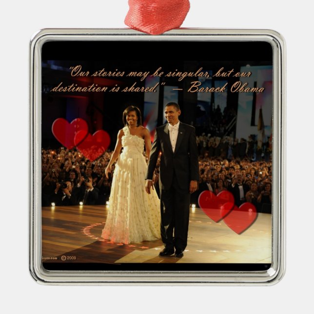 Shared Destination Square Premium Ornament (Front)