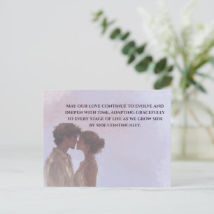 Shared Future & Growth Love Quote Postcard   Build
