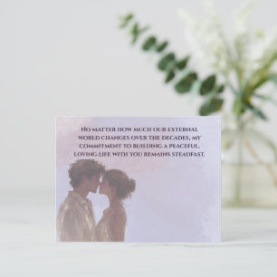 Shared Future & Growth Love Quote Postcard   Build