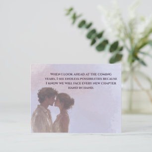 Shared Future & Growth Love Quote Postcard   Build