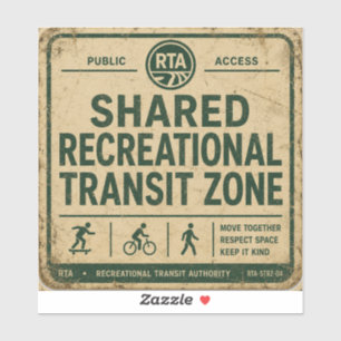 Shared Recreational Transit Custom-Cut Vinyl