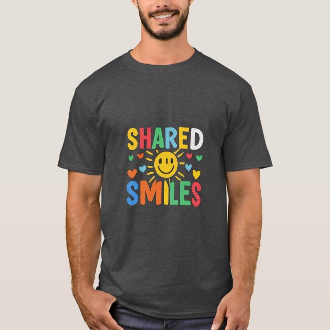Shared Smiles T-Shirt Design - Colourful Expressio (Front)