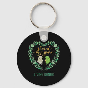 Shared Spare Living Kidney Donor Organ Transplant Keychain