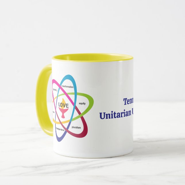Shared Values Atom - Unitarian Universalist Associ Mug (Front Left)