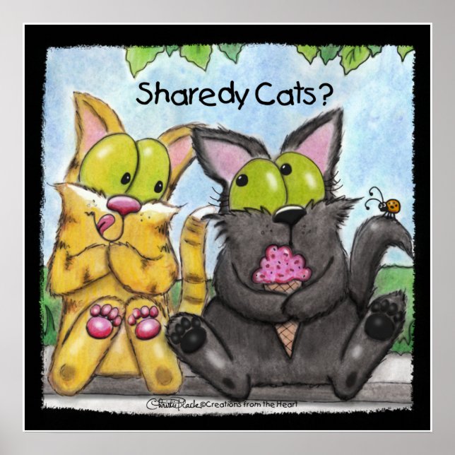 Sharedy Cats -Silly and Tig Poster (Front)