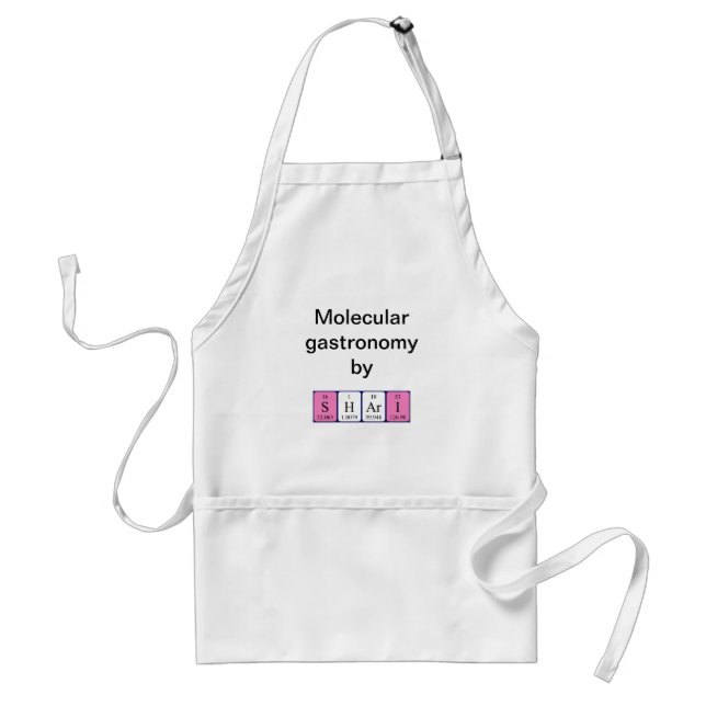 Shari periodic table name apron (Front)