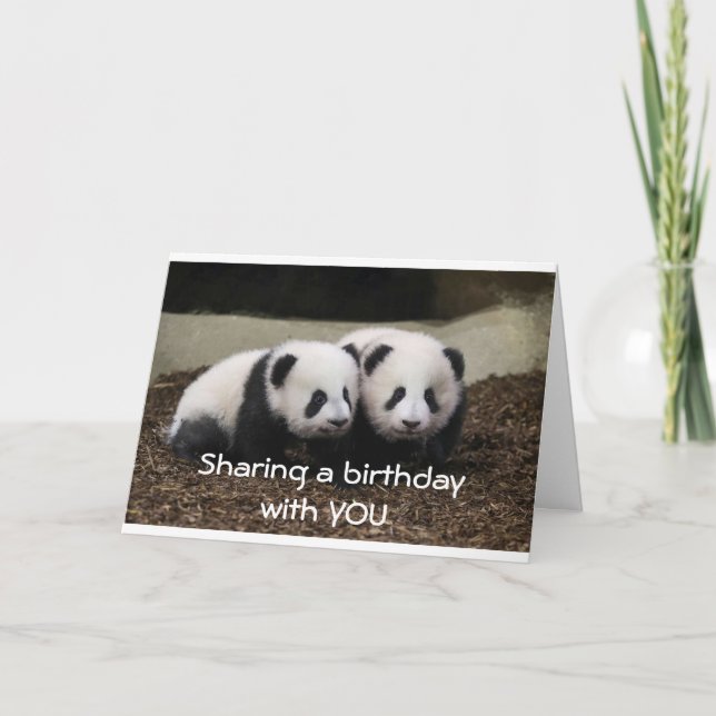 SHARING A "BIRTHDAY" WITH "YOU" IS "AWESOME" CARD (Front)