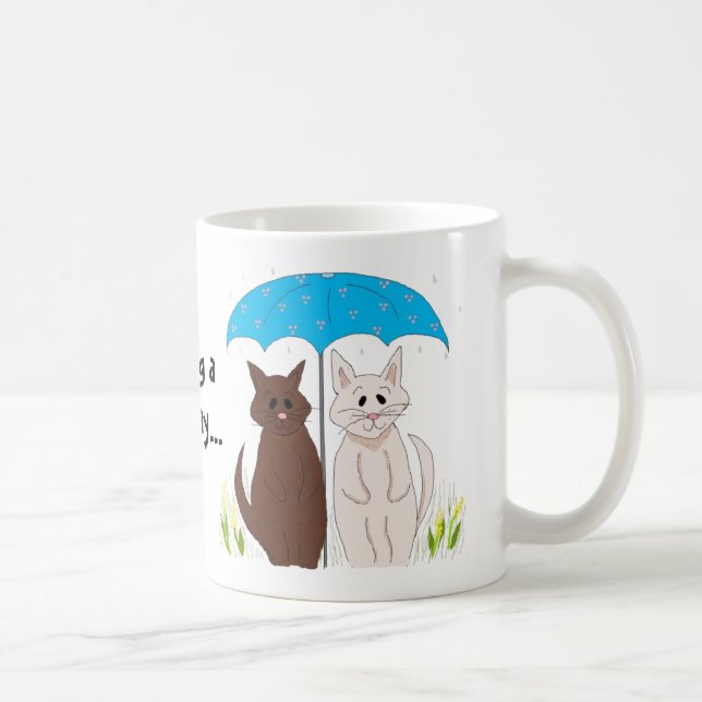 Sharing a rainy day... coffee mug (Right)