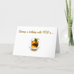 **SHARING BIRTHDAYS** IS MY CUP OF TEA CARD
