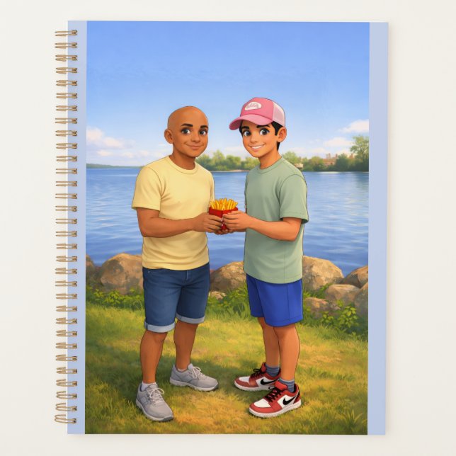 Sharing fries by the lake (Devant)