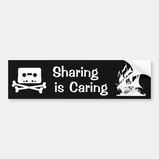 Sharing is Caring Bumper Sticker (Front)