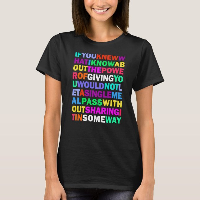 Sharing Is Caring Power Of Love T-Shirt (Front)