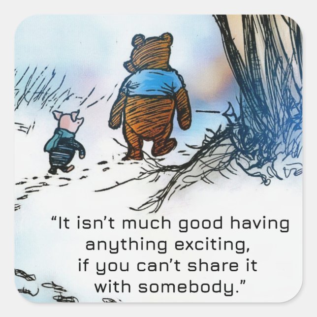 Sharing Is SPECIAL Square Sticker (Front)