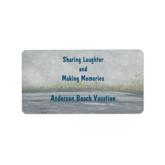 Sharing Laughter Making Memories Beach Vacation Label