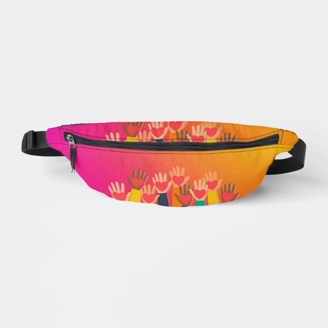 Sharing Love 2-Sided Print Fanny-Pack Fanny Pack (Front)