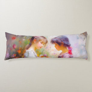 Sharing Roses and Friendship Body Pillow