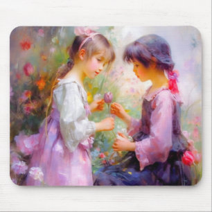Sharing Roses and Friendship  Mouse Pad