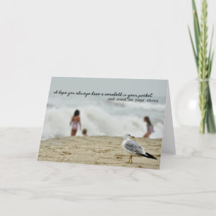 SHARING THE BEACH Greeting Card