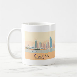 Sharjah UAE Pastel Travel Coffee Mug