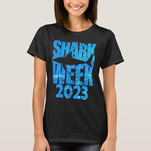 Shark 2023 Week Passion Shark Ocean Animal Sea T-Shirt (Front)