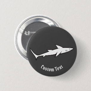 Shark 2 Inch Round Button