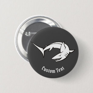 Shark 2 Inch Round Button