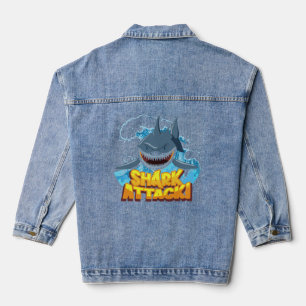 shark action denim jacket