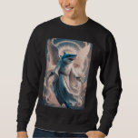 Shark Angel Character In Celestial Robes Fantasy A Sweatshirt<br><div class="desc">Shark Angel Character In Celestial Robes Fantasy Artwork</div>