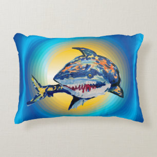 Shark "Art by Kids" Accent Pillow