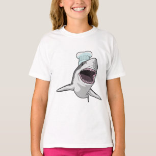 Shark as Cook with Chef hat T-Shirt
