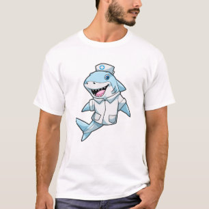 Shark as Nurse with Coat T-Shirt