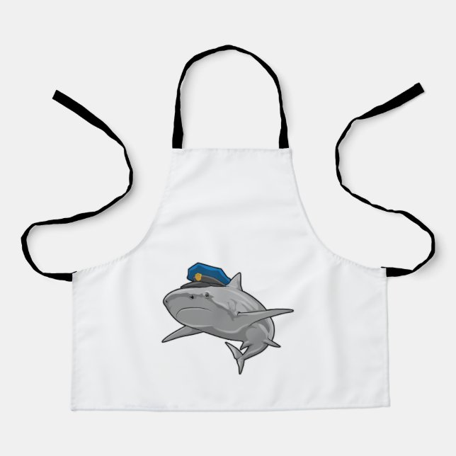 Shark as Police officer Police Apron (Front)