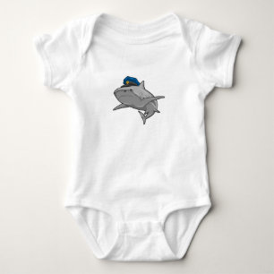 Shark as Police officer Police Baby Bodysuit