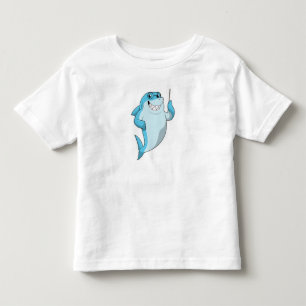 Shark as Teacher with Pointer Toddler T-shirt