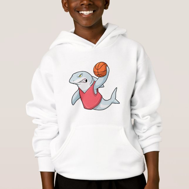 Shark at Sports with Basketball (Front)