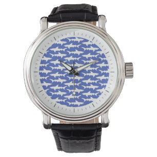 Shark Attack - Blue and White Watch