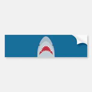 Shark Attack Bumper Sticker