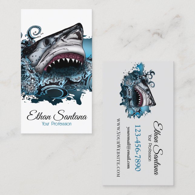 Shark Attack Business Card (Front/Back)