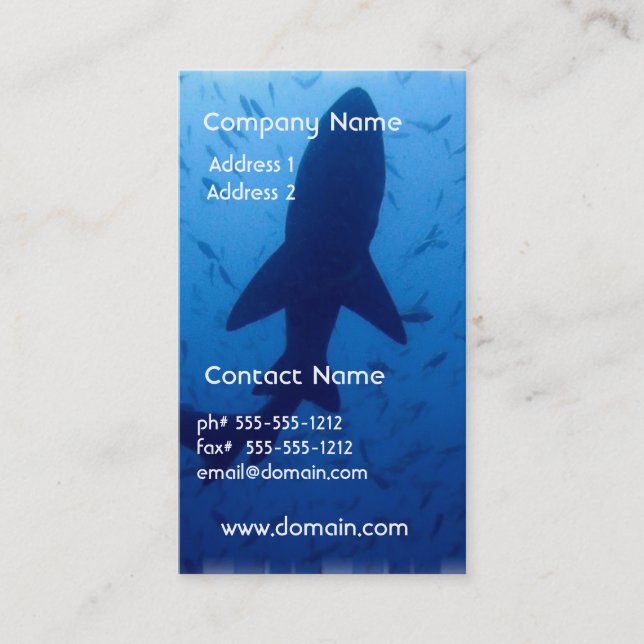 Shark Attack Business Card (Front)