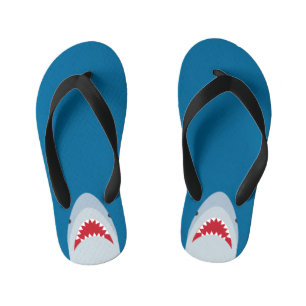 Shark Attack Kids Flip Flops