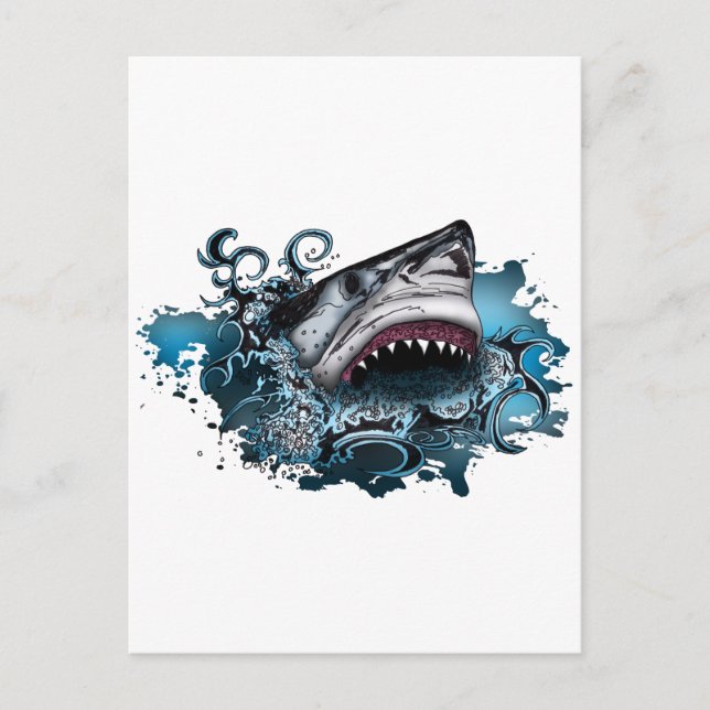 Shark Attack Postcard (Front)