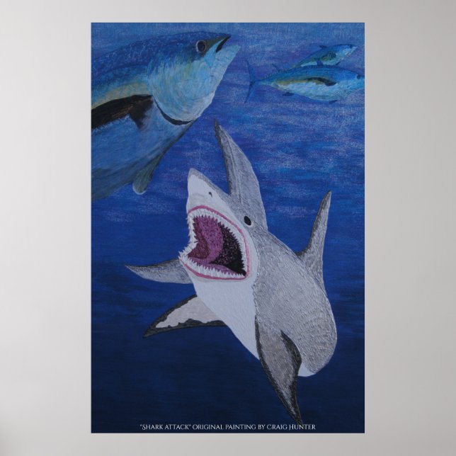 Shark attack poster (Front)