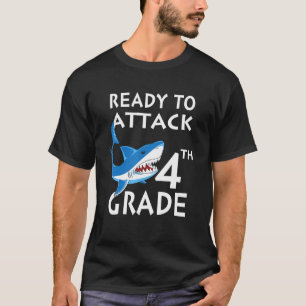Shark attack Ready To Attack 4th T-Shirt
