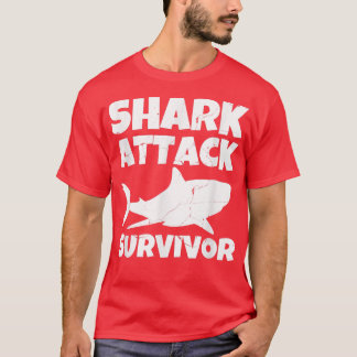 Shark Attack Survivor Grunge T-Shirt