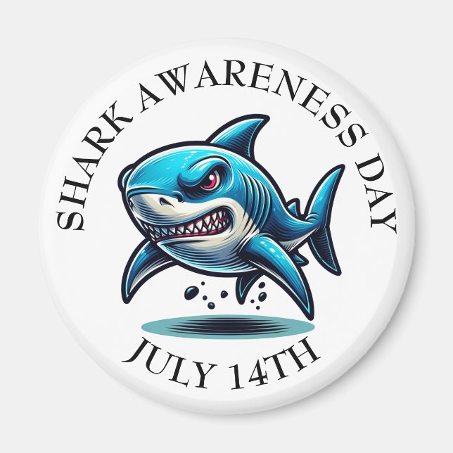 Shark Awareness Day is July 14th Magnet (Front)